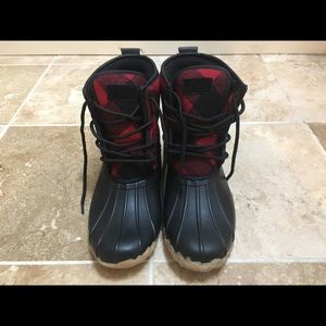 Nordstrom Plaid Rain Boots